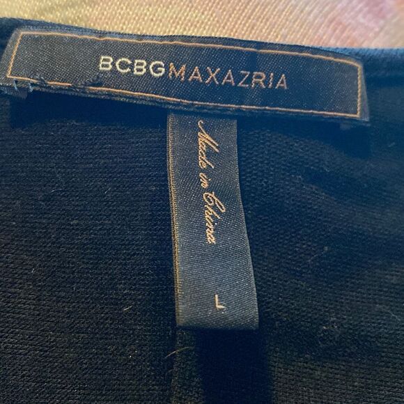 BCBGMAXAZRIA Lightweight Black Flowy Sweater Size Large - Picture 4 of 14